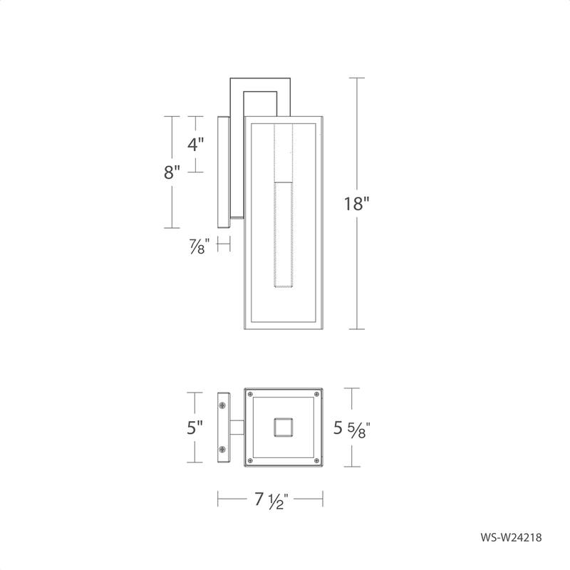 Cambridge LED Indoor or Outdoor Wall Light 3000K