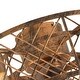 preview thumbnail 8 of 16, 19.7'' Caged Bronze Flush Mount Low Profile Ceiling Fan Chandelier