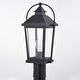 preview thumbnail 5 of 3, Vaxcel Lighting Lexington 1 Light Dusk to Dawn Outdoor Post Lamp Glass