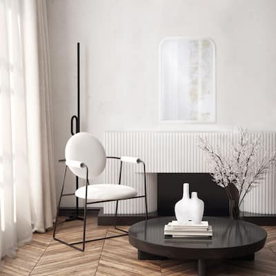 Renwil Colima Aluminum Wall Mirror, White