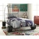 preview thumbnail 16 of 14, Twin Size Car Model Bed with Four Wheels, Supported by an Iron Frame