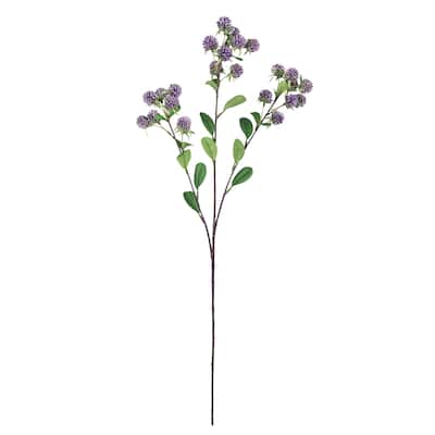 Set of 4 Purple Artificial Wild Berry Flower Stem Spray 30in - 30" L x 6" W x 6" DP