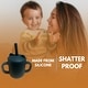 preview thumbnail 9 of 9, Skogsbarn Silicone Bear Toddler Cup with handles and straw