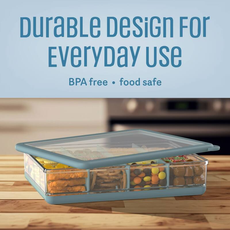 COOK WITH COLOR Snack Box, 16-Compartment Lunch Box & Food Storage Container