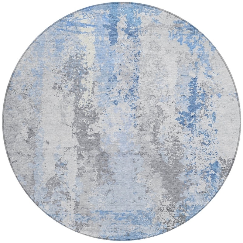 HomeRoots Abstract Transitional Rectangle Outdoor Rug