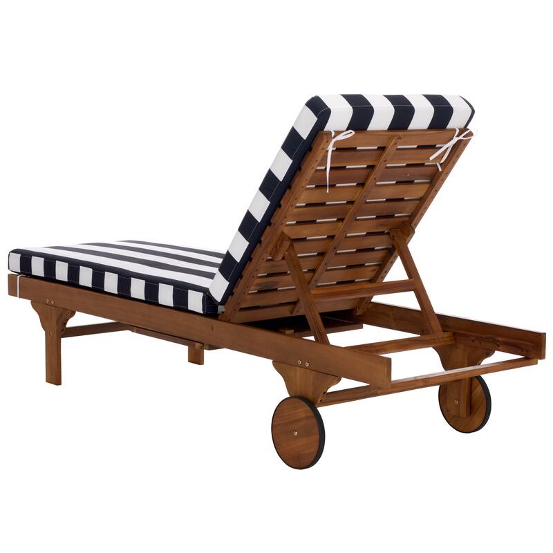 SAFAVIEH Iyanna Lounge Chair - 25 In. W x 80 In. D x 17-42 In. H - 25"W x 80"D x 17-42"H