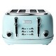 preview thumbnail 40 of 56, Haden Heritage Retro Wide Slot 4-slice Toaster Light Blue Turquoise