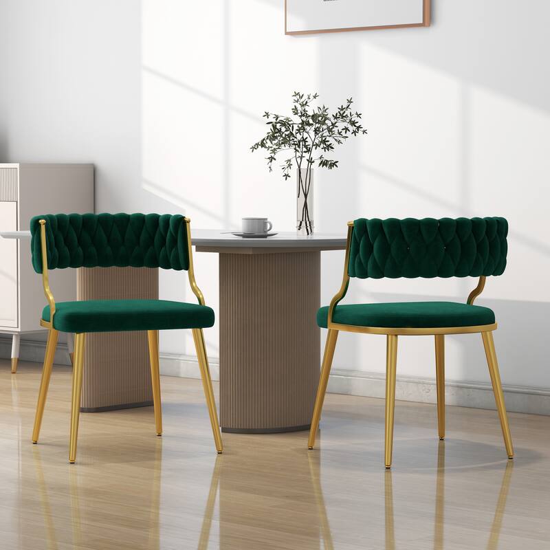 Modern Velvet Dining Chairs Set of 2