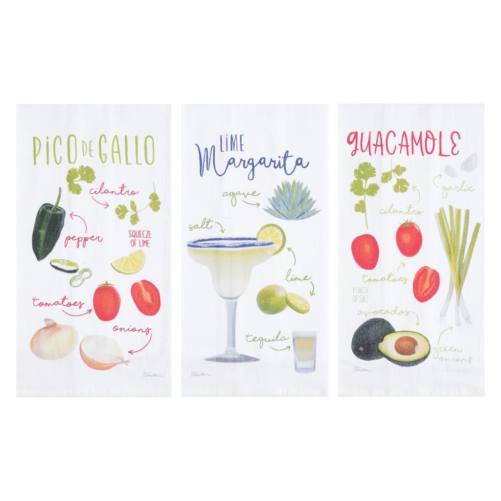 Margarita Guac & Pico Towel S/3