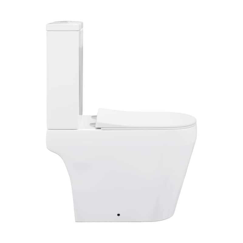 Avignon Two-Piece Elongated Toilet Dual-Flush 1.1/1.6 Gpf - 25.59" x 14.171" 31.5"