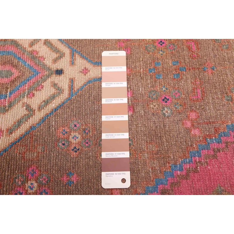 ECARPETGALLERY Hand-knotted Antalya Vintage Brown Wool Rug - 2'11 x 9'4