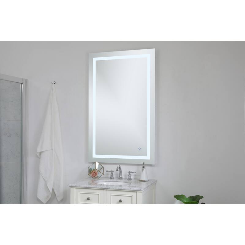 Elegant Lighting Helios 48" x 30" Rectangular Frameless Wall Mounted