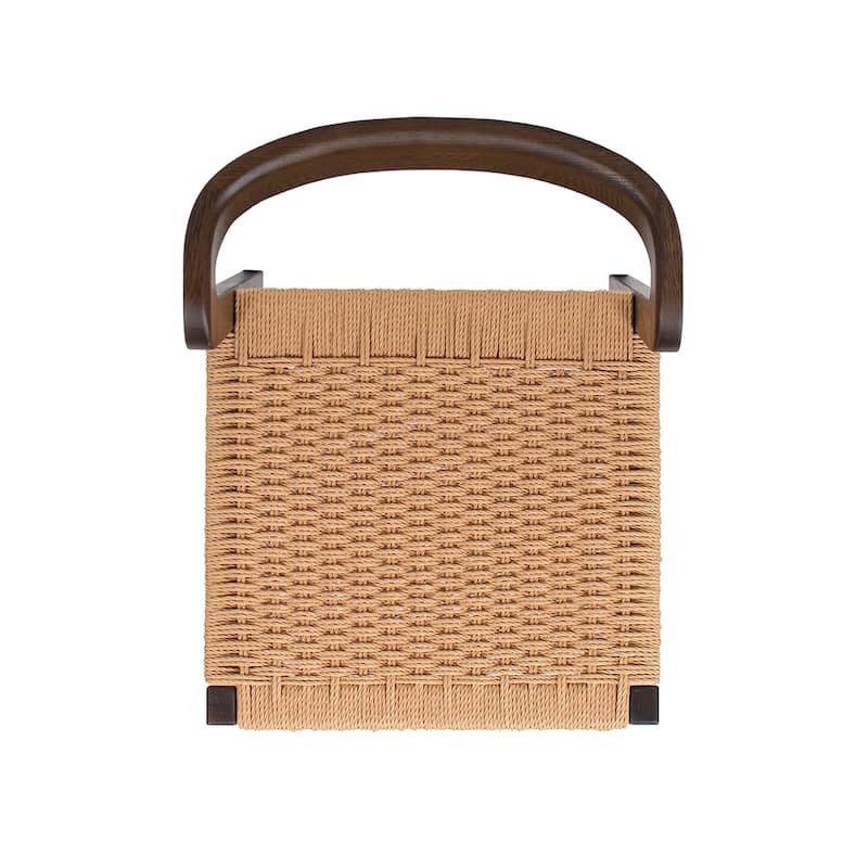 Jennifer Taylor Home Capri Woven Seat Oak Wood Dining Chair