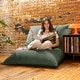 preview thumbnail 9 of 58, Pillow Saxx Dream Lounger with Wood Frame - 3-in-1 Bean Bag
