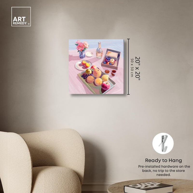 Fresh Fruits Canvas by Art Remedy, Gallery Wrapped