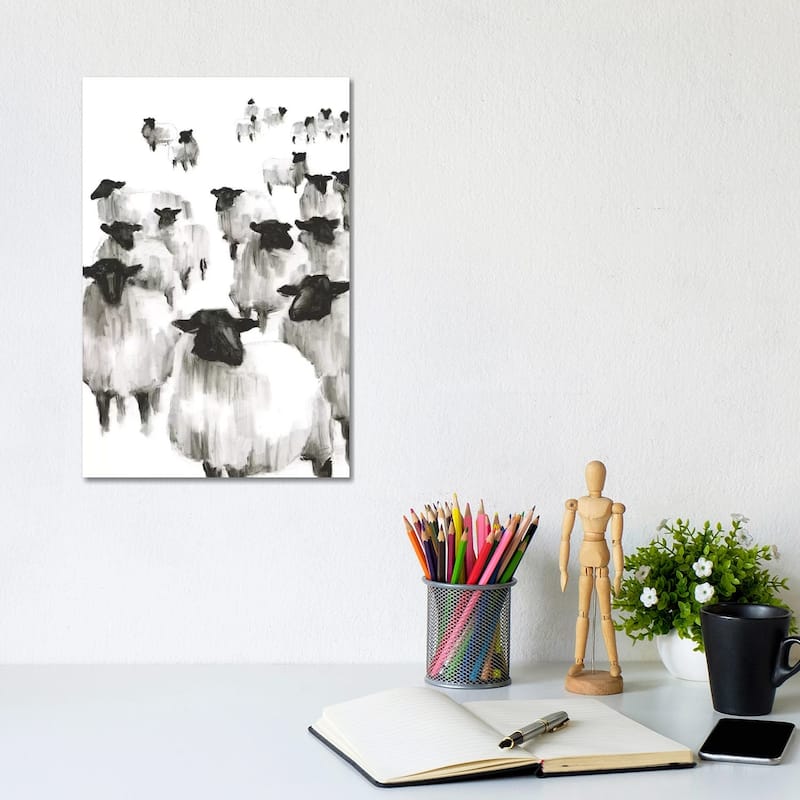 iCanvas "Counting Sheep I" by Ethan Harper Canvas Print - 12x8x0.75