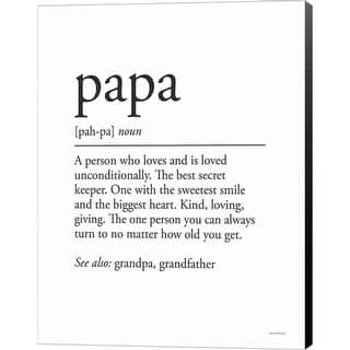 Lettered & Lined 'Father Definition 2' Canvas Art