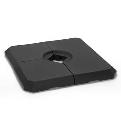 MAISON ARTS 448 LBS Filling Weight Patio Umbrella Base with Handle & Wheels, Suitable for Cantilever/Offset Patio Umbrella