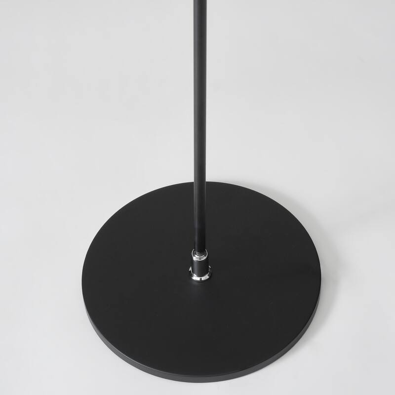 Brightech Libra 64.5 in. Classic Black Industrial Dimmable and Color Temperature Adjustable LED Floor Lamp