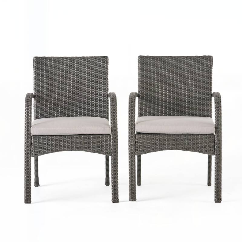 outdoor PE WICKER DINING CHAIR ,SET OF 2 PCS