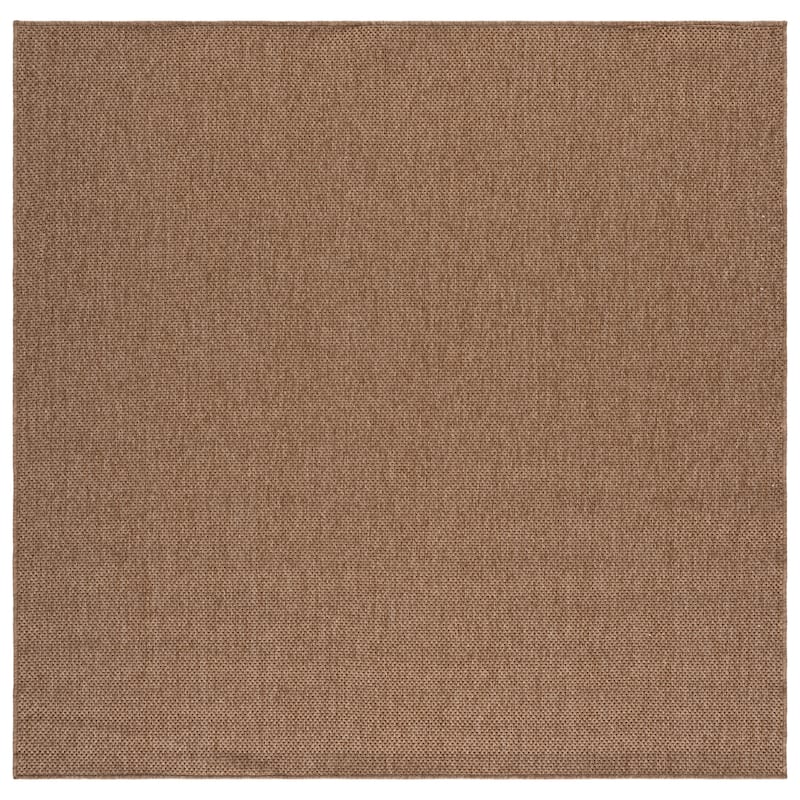 SAFAVIEH Sisal Performance Amelija Washable Indoor/Outdoor Rug - Weather Resistant & Easy Cleaning - 6'7" Square - Natural