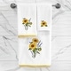 preview thumbnail 6 of 11, Authentic Hotel and Spa Turkish Cotton Girasol 3PC Embellished Bath and Hand Towel Set