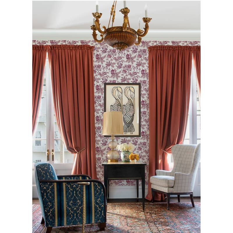 A-Street Prints Cecilia Purple Fruit Wallpaper