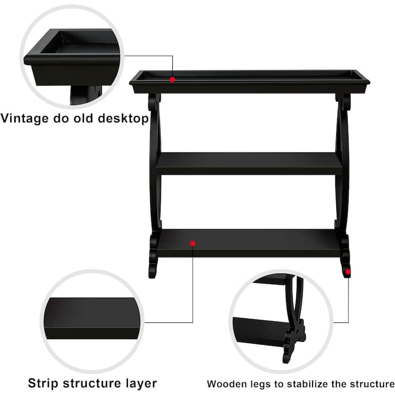 Roomfitters Newport Console Table for Living Room, Kitchen, Entryway - Elegant and Functional Design