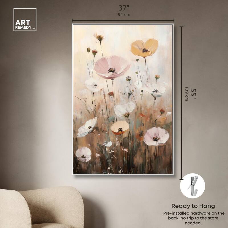 Delicate Flowers in Bloom Canvas by Art Remedy