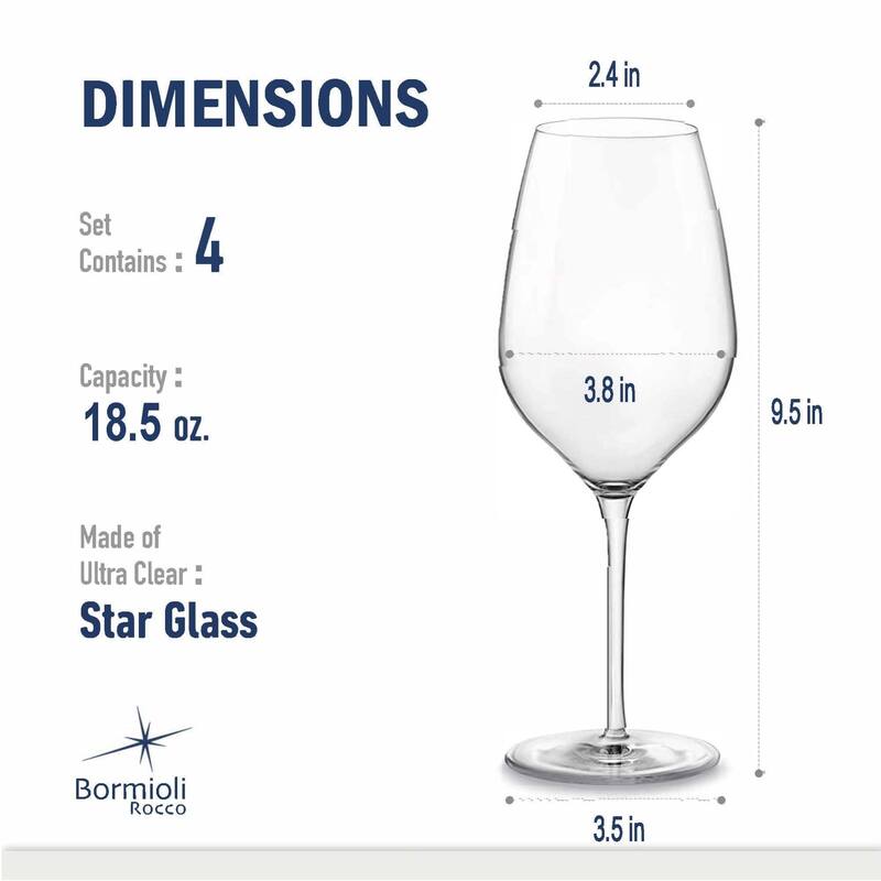 Bormioli Rocco InAlto Tre Sensi Wine Glasses Set