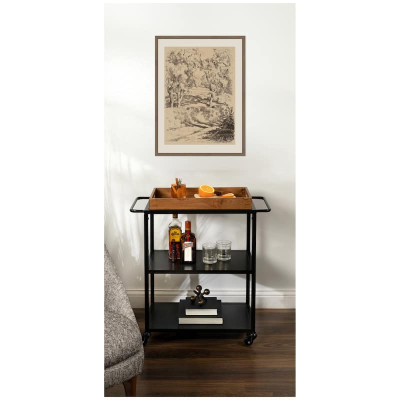 Kate and Laurel Near Brantome 1928 Roger Fry by Nostalgia Prints Framed Canvas Wall Art Print