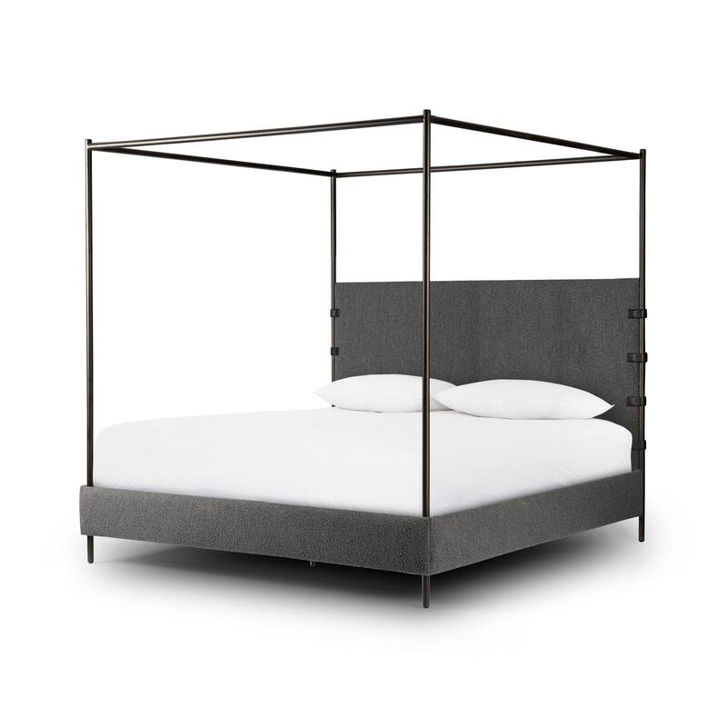 Cooper Canopy Bed-Knoll Charcoal-Queen