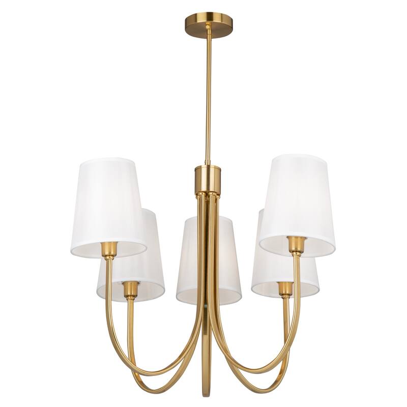 Artcraft Rhythm - Chandelier - 5-Light - Brushed Gold - Brushed Gold