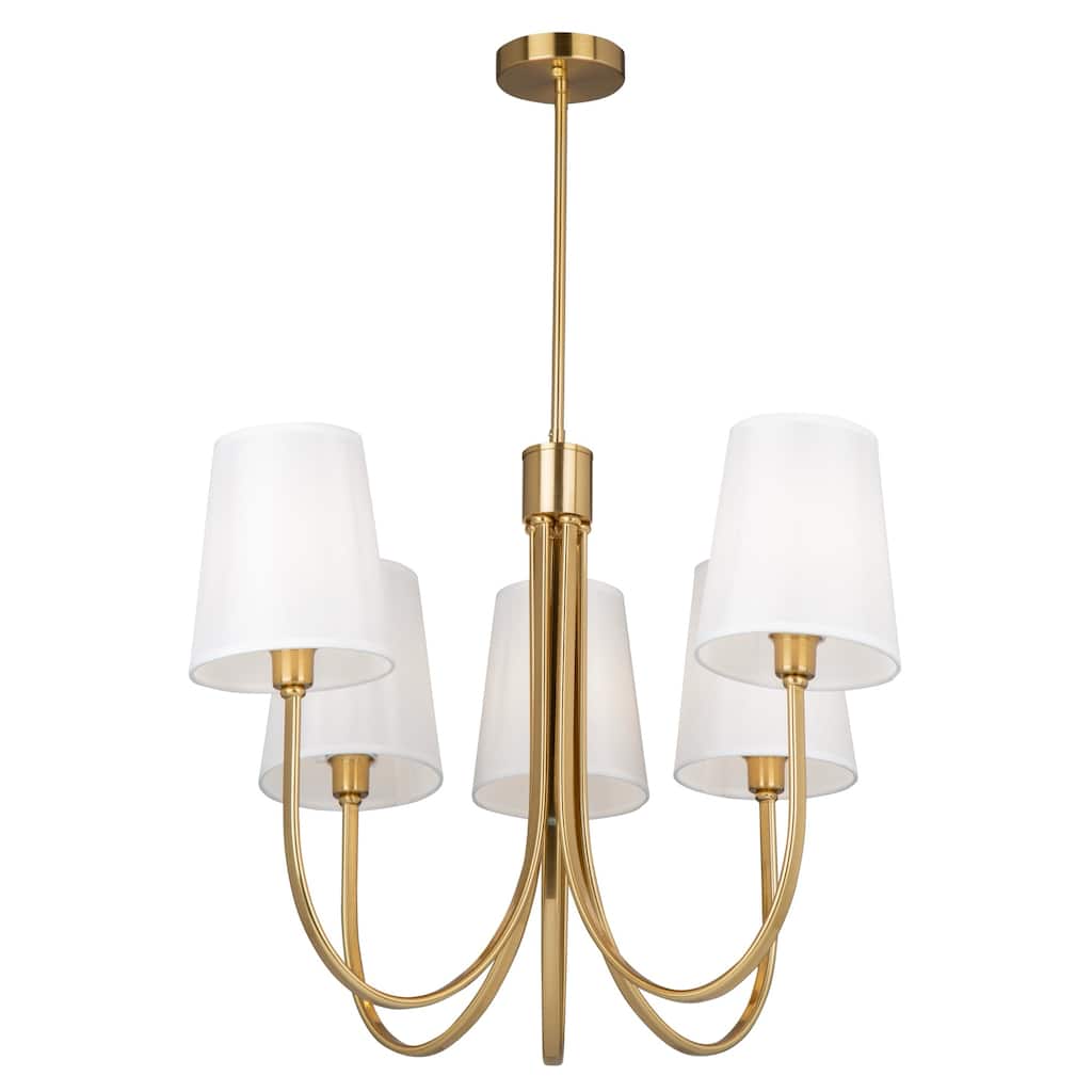 Artcraft Rhythm - Chandelier - 5-Light - Brushed Gold