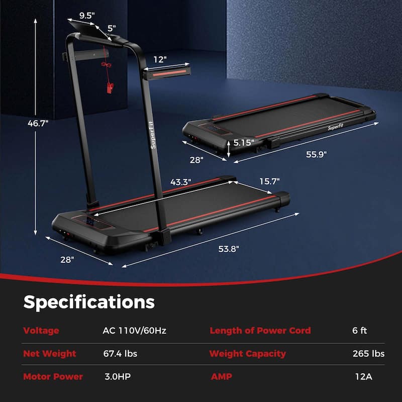 Walking Pad Treadmill 4 in 1 Under Desk Treadmill w/ App Control