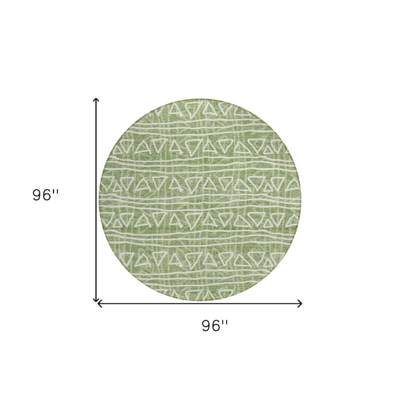 HomeRoots Geometric Transitional Rectangle Outdoor Rug