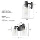preview thumbnail 17 of 18, Hunter Lochemeade 2-Light Vanity Wall Light, Damp-Rated - Bathroom, Laundry - Modern Farmhouse, Contemporary, Industrial