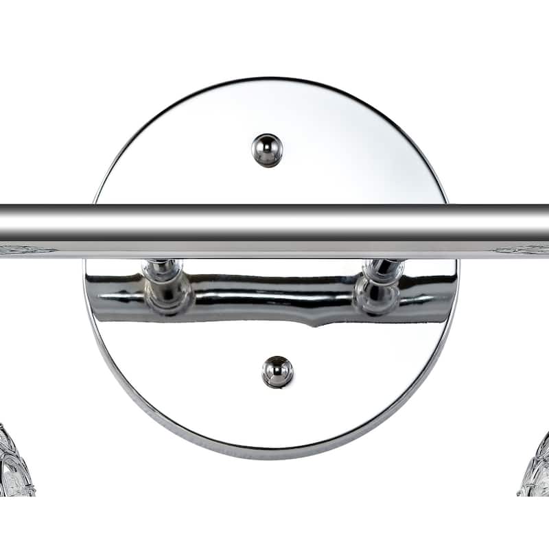 Beverly Iron/Glass Contemporary Glam LED Vanity Light, by JONATHAN Y
