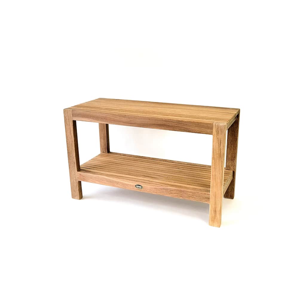 Teak Shower Bench Fiji 30" (75 cm) with Shelf