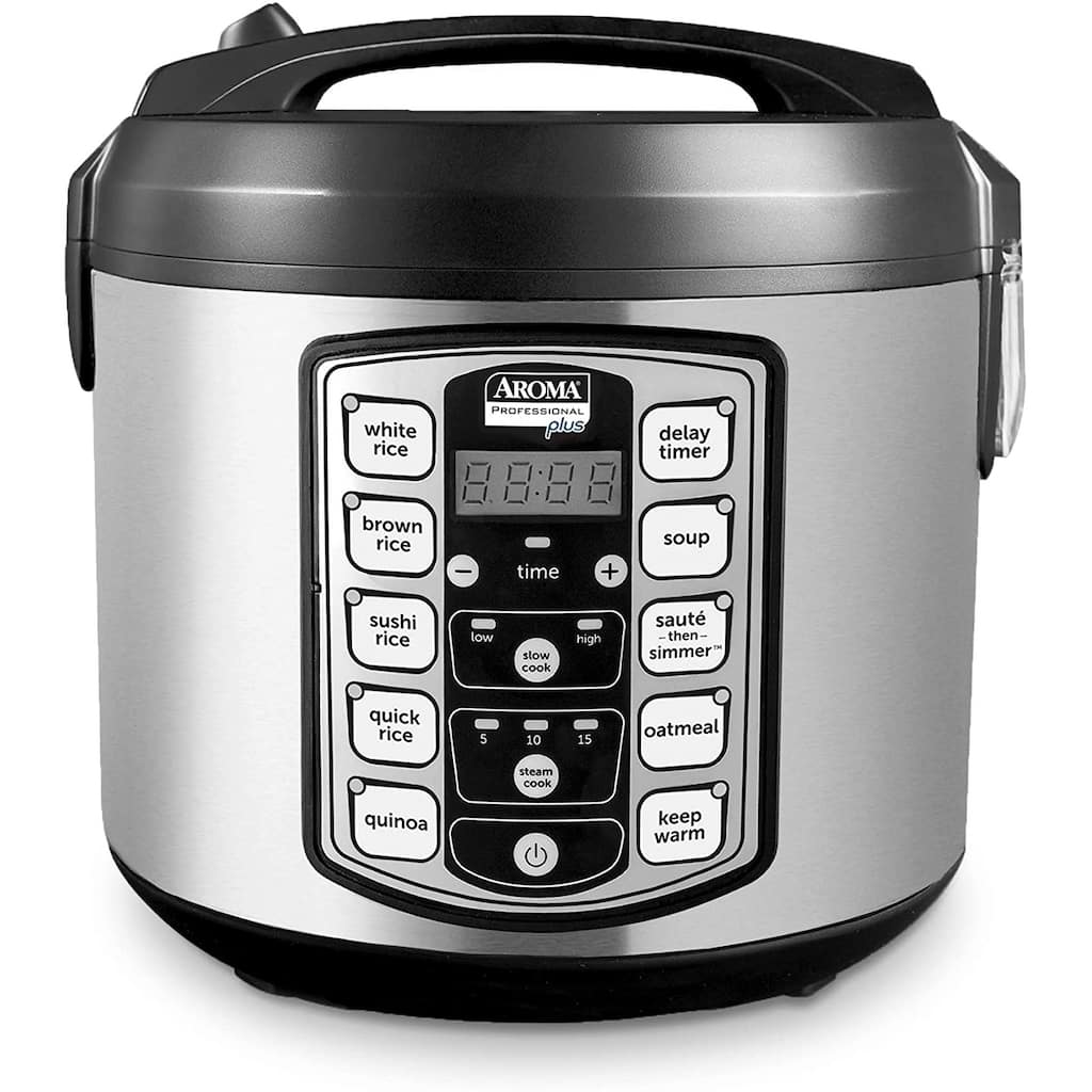 Aroma Professional 20-Cup (Cooked) Digital Rice Cooker, Slow Cooker & Food Steamer