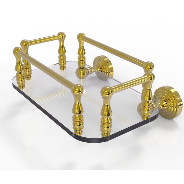 Allied Brass Waverly Place Collection Wall Mounted Glass Guest Towel Tray