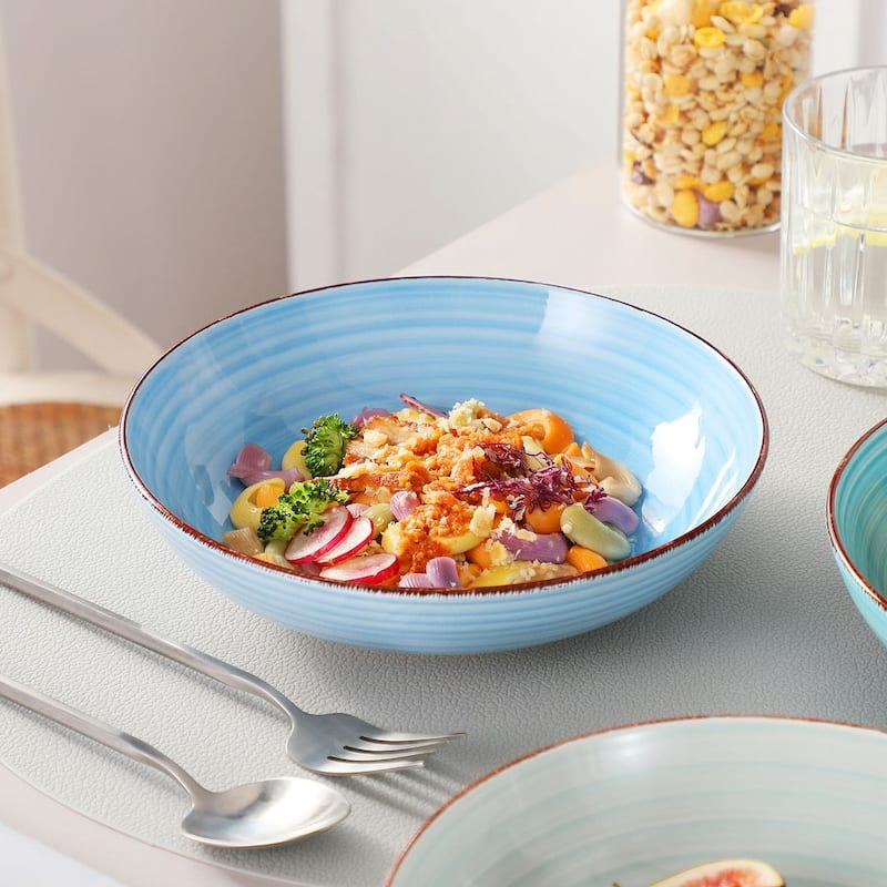 vancasso Bonita Blue 18-Piece Dinnerware Set (Service for 6)