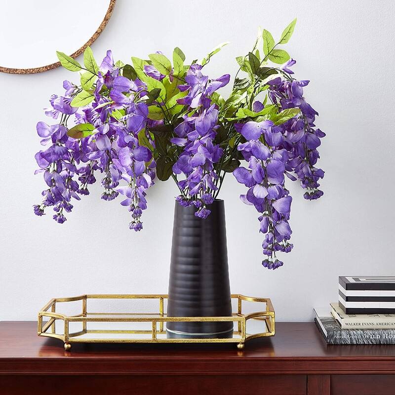 Faux Wisteria Flower Stems Bunch