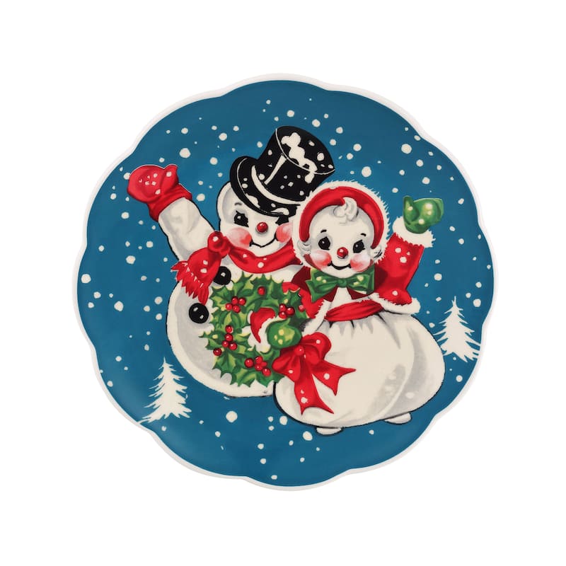 8.5" Set of 4 Nostalgic Ceramic Plates