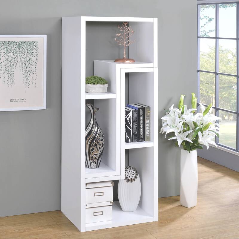 Modern Contemporary Multifunctional Design White Display Bookcase Tv Console