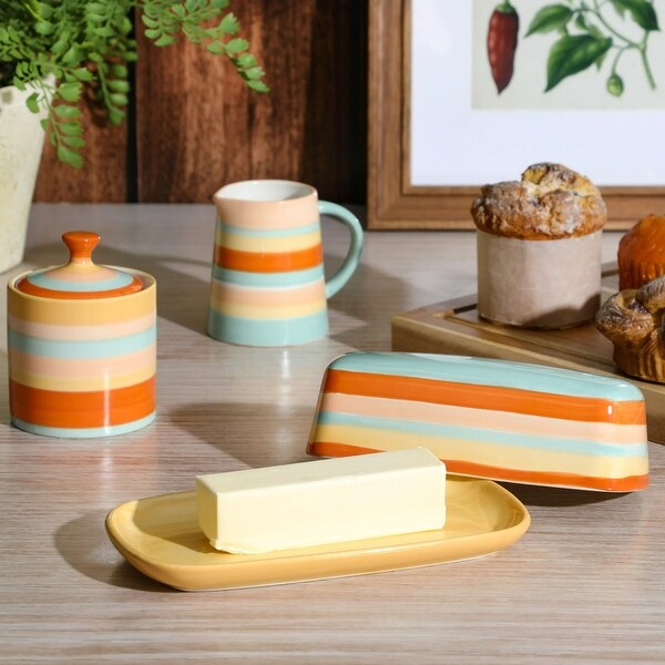 Wanda June Home By Miranda Lambert 5 Piece Stoneware Butter Dish