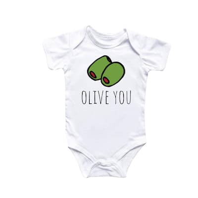Olive Italian - Baby Boy Girl Clothes Infant Bodysuit Funny Cute Newborn