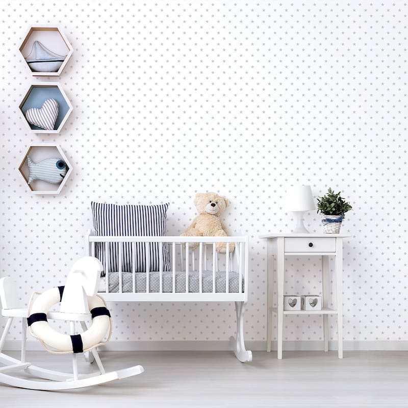 Galerie Wallcoverings Just 4 Kids 2 Tiny Stars Non-woven Matte Wallpaper Roll