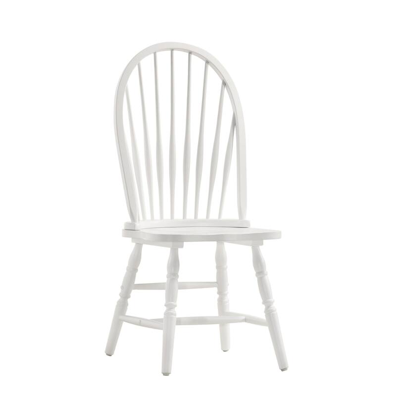 Solid Windsor Back Dining Chair - 40.5" - White