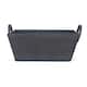 Black With Faux Leather Handles Basket - Bed Bath & Beyond - 36879124